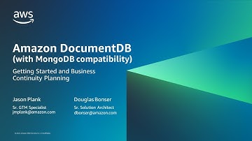 Amazon DocumentDB: Getting Started and Business Continuity Planning - AWS Virtual Workshop