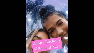 Happy Birthday to the Mian Twins🥰🩷Aisha Mian and Azra Mian @miantwins
