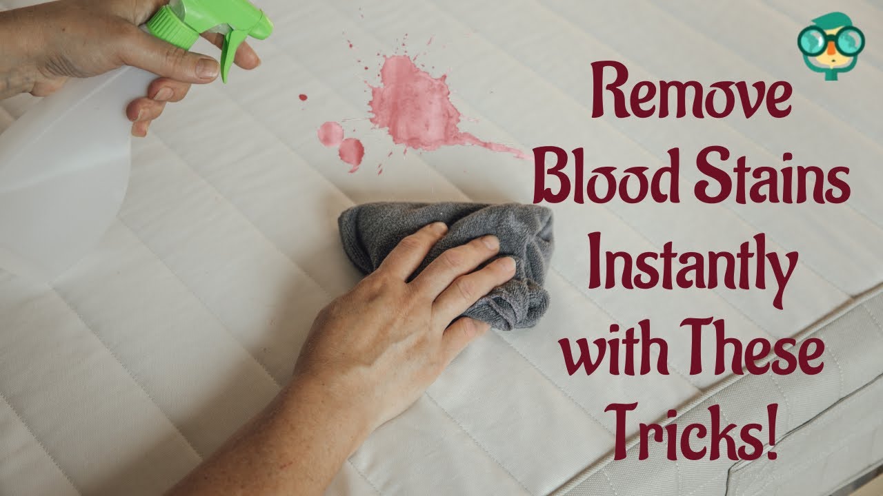 How to Remove Blood Stains from a Mattress? How to get period blood out