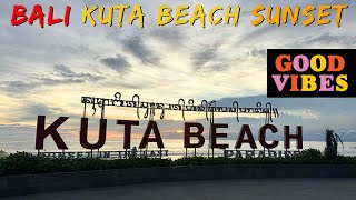 Bali kuta Beach Sunset Beach Walk 2024, Bali Beach Walk Today