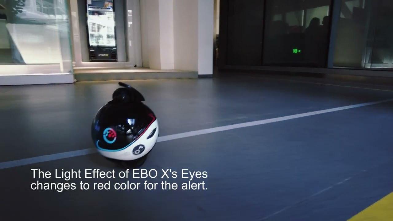 Enabot EBO X Home Robot: Harman AudioEFX Speaker with Alexa Voice Control  Built-in, Movable Home Monitoring Robot with Smart Mapping, Stabilized 4K