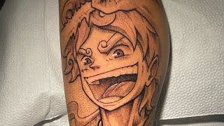 FREEHAND Luffy Gear 5 tattoo by Damik tattoo