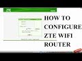 how to configure zte router - Sharmaji Updates