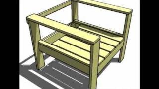 Knock-off Wood Simple Lounge Chair, Narrated