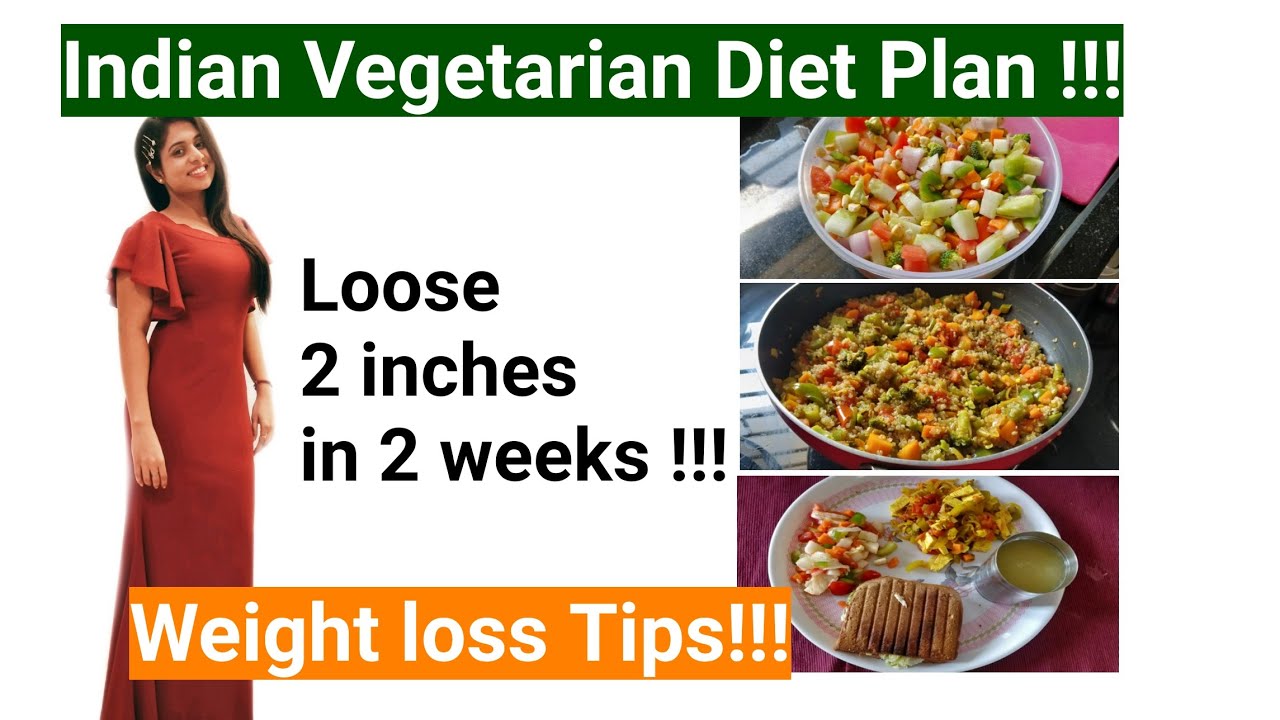 How I lost 2 inches in 2 weeks II Indian Vegetarian Diet Plan II loose ...