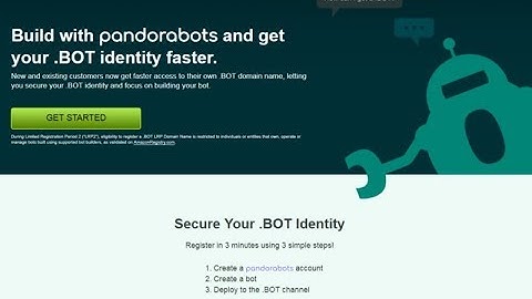How to Register your .BOT Domain with Pandorabots