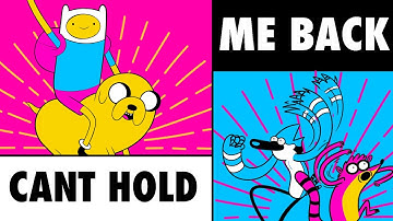 CANT HOLD ME BACK (An Adventure Time and Regular Show AMV)