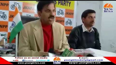 Harsh Dev Singh Chairman JKNPP address media