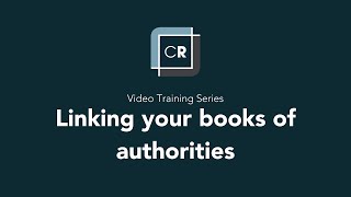 Generating a Cross Linked Book of Authorities