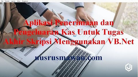 aplikasi program sistem informasi pemasukan penerimaan dan pengeluaran kas untuk tugas akhir skripsi