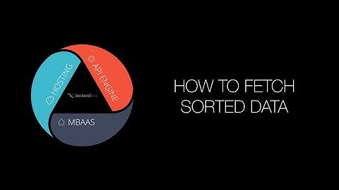 How to fetch sorted data from the Backendless database