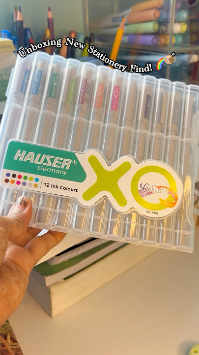 Unboxing these✨Hauser Germany XO Gel Pens🌈12 vibrant ink colours