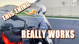 Windshield Extender / Spoiler from Kemimoto  Review