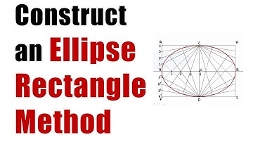 Construct an Ellipse - Rectangle Method - Engineering Curves - Engineering Drawing