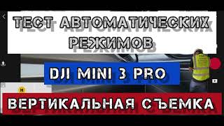 Dji mini 3 pro. Тест. А работают ли автоматические режимы в вертикальном ракурсе?