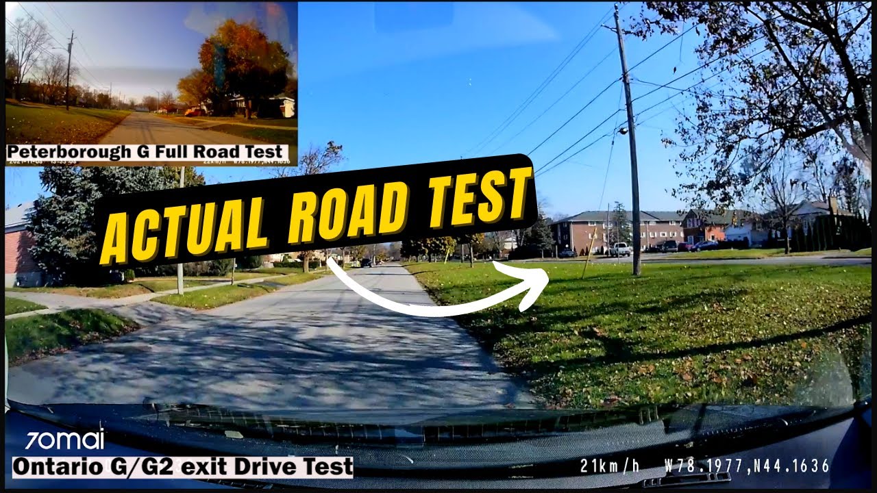 Peterborough G Test Route| Ontario G License Exam| Proud and Happy Moment