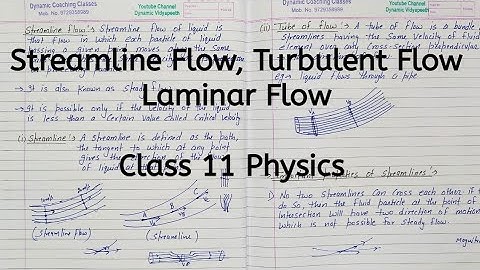 Streamline Flow | Turbulent Flow | Chapter 9 | Mechanical Properties of Fluids | Class 11 Physics