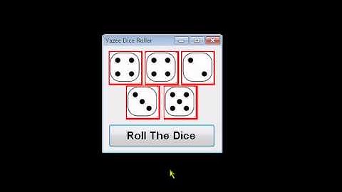 VB.NET - Digital Yahtzee Dice Roller - Prototype and Demonstration