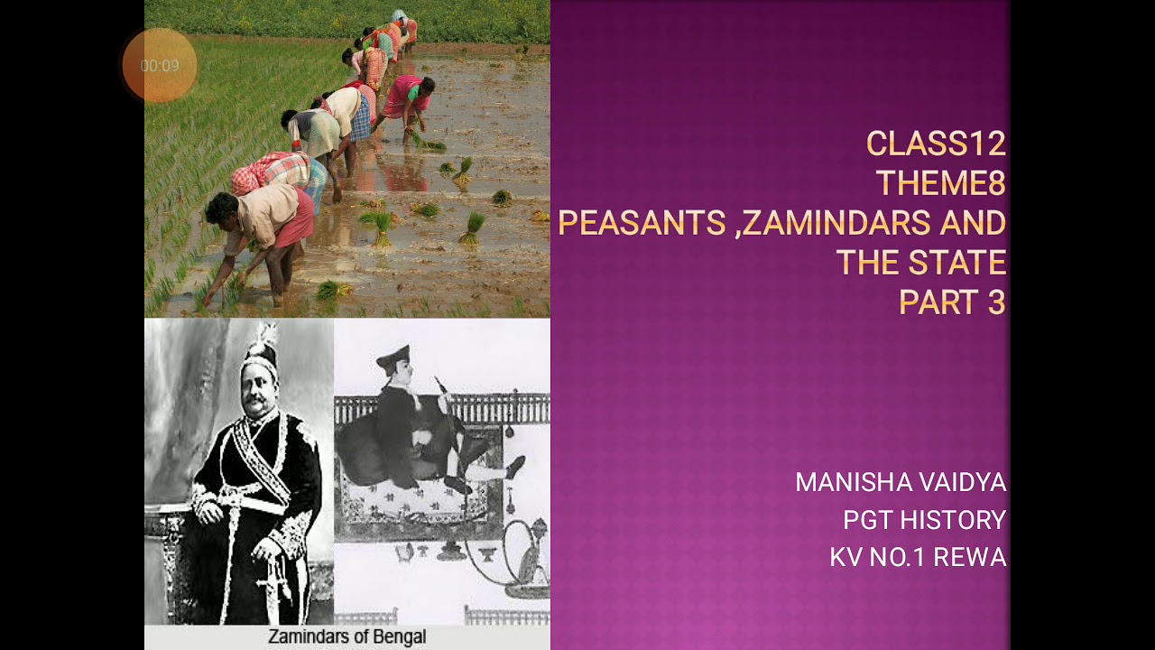 Peasants, Zamindars And The State Part 3 YouTube