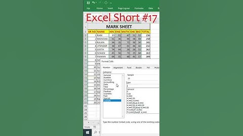 how to formatting data in excel ! excel viral ! excel useful Short videos