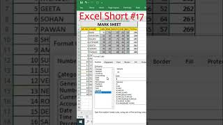 how to formatting data in excel ! excel viral ! excel useful Short videos