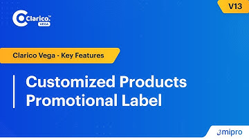 Customized Products Promotional Label | Clarico Vega v13