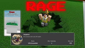 Ability Wars | New RAGE Ability + Vengeance Badge (How to Get) | Roblox