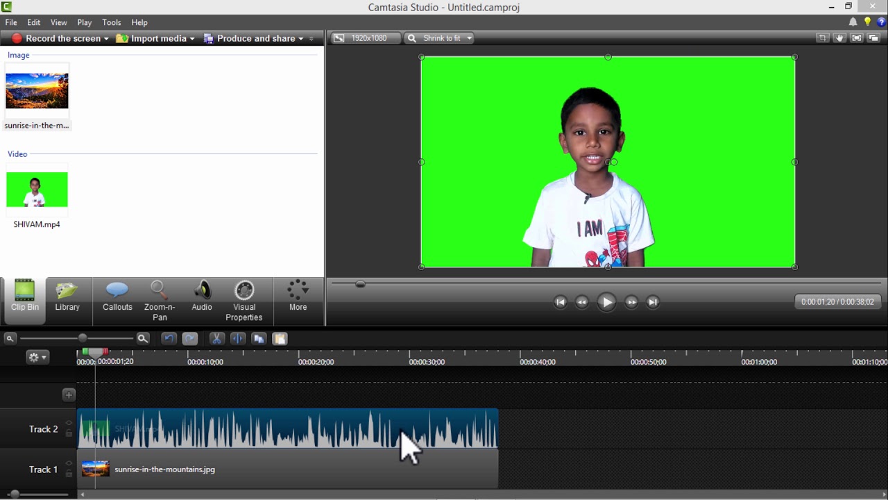 green screen camtasia 2019