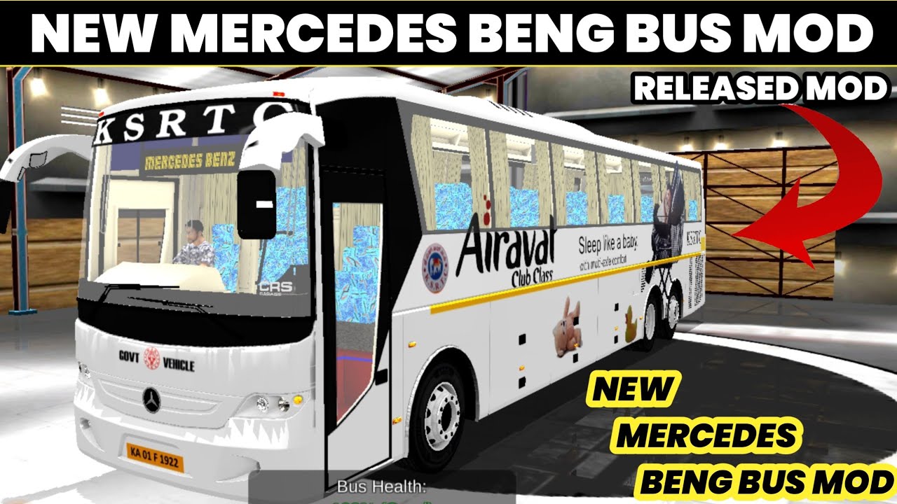 FIRST EVER SUTLEJ BUILT MERCEDES BENZ BUS MOD FOR BUSSID