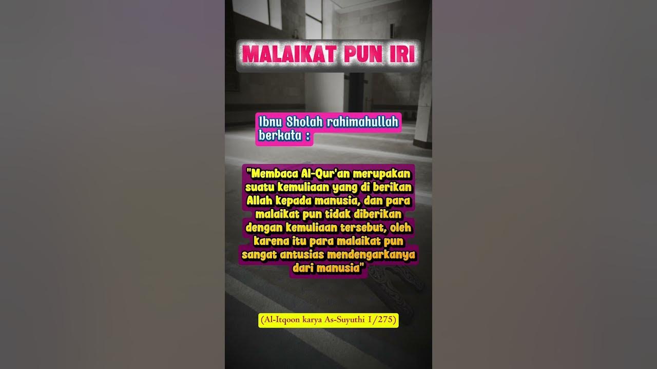 MALAIKAT PUN IRI