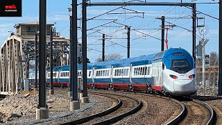 Rare! Amtrak Avelia Liberty Trainset No. 3 @ Waterford & New London, CT | ALMTrains