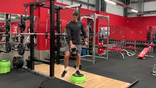 Kettlebell Box Step-Off
