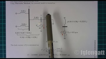 Example 4 Symmetrical Fault Calculation Example 1 (SPANISH AUDIO)