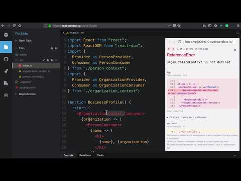 Modularize context | React Context