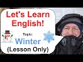 Apprenons langlais sujet hiver  leon uniquement