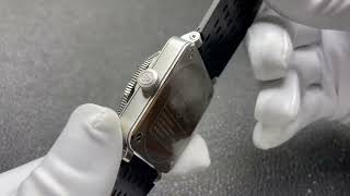 Bell Ross Br 03 Gmt Compass Automatic Watch 100M Waterproof Square Pilot Watch