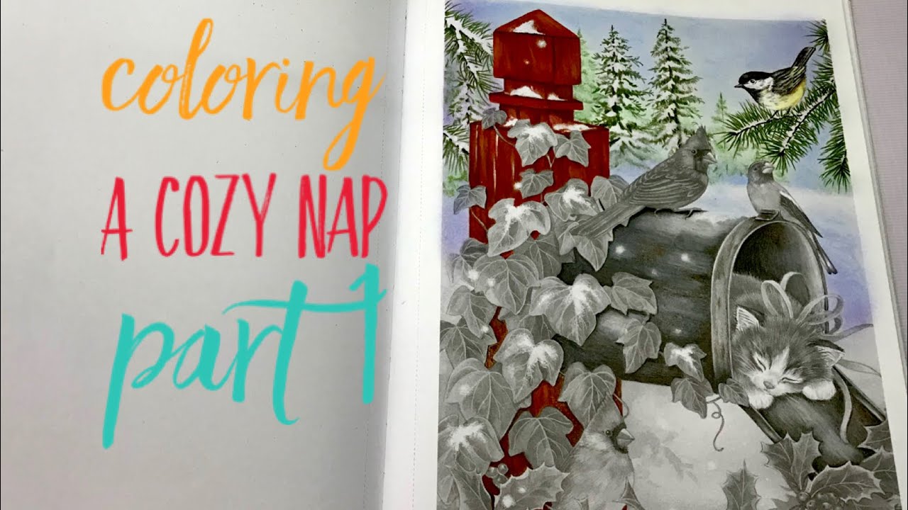 A COZY NAP Coloring | Part 1 | Adorable Animal Grayscale Coloring Book