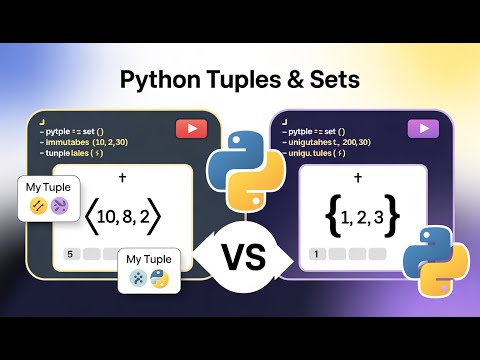 📚Python Tuple & Sets Question problems || Python tutorial with practice problems.