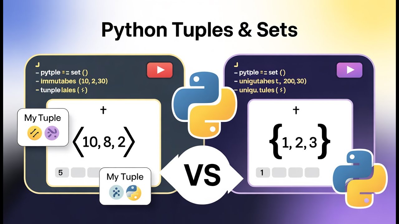 📚Python Tuple & Sets Question problems || Python tutorial with practice problems.