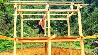Full Video 109 Days An Orphan Girl Builds A Log House In The Deep Forest From Start To Finish