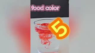 Color disappearing in water | Water and food Color experiment