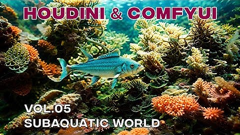 CG Renders to AI workflow Vol 5 - Subaquatic World - (Houdini + ComfyUI ) + Project File