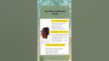 Ciri-ciri, penyebab dan cara merawat rambut rusak #shorts #youtubepemula