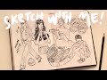 SKETCHBOOK SESSION ☕️ Q&amp;A sketch with me!