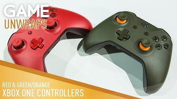 GAME Unwraps: Xbox One Wireless Controllers - Red and Military Green/Orange