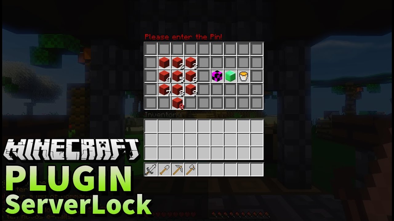 Tutorial Plugin ServerLock - Password e PIN - YouTube