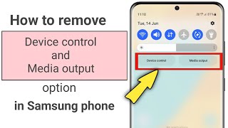 How to remove device control and media output option in samsung galaxy phones screenshot 3