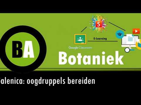 Apotheek: Galenica oogdruppels bereiden