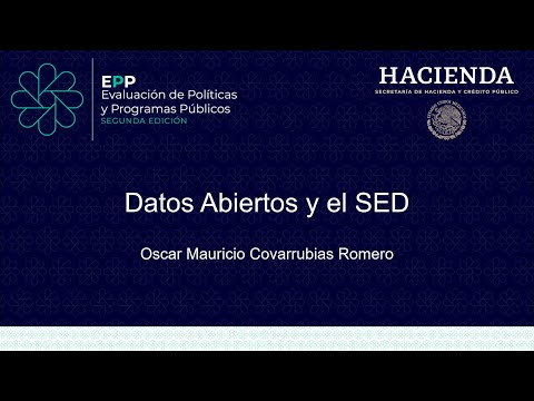 Datos Abiertos y el SED