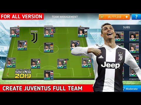 How To Create Juventus Team Kits And Logo In Dream League